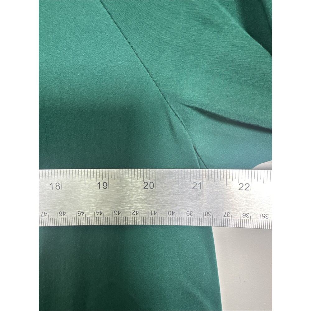 J.Jill Shirt Dress M Green Tencel Modal Button Front Collared 3/4 Sleeve Shift - Picture 6 of 7